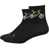 imageDEFEET  Aireator 3quot Womens  Pedal Power Black  Cycling Running Everyday Sock