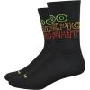 imageDEFEET  Aireator 6quot  Designs  Cycling Running Everyday SockBlackWhiteGraphite