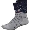 imageDEFEET  Aireator 6quot  Designs  Cycling Running Everyday SockMoon Dog GreyNavy