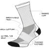 imageDEFEET  All Day 7quot Archband Sock  Fully Padded Foot Arch Support NoFeel Toe Seam Breathable MoistureWickingSkull Pile