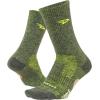 imageDEFEET  Woolie Boolie 6quot Cycling Socks  For Biking Running ampamp Everyday AdventuresBlaze Loden GreenNeon Yellow