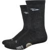 imageDEFEET  Woolie Boolie 6quot Cycling Socks  For Biking Running ampamp Everyday AdventuresCharcoal