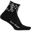imageDeFeet  Aireator 3quot Patterned Cycling Socks  for Biking Running ampamp EverydayBlack