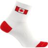 imageDeFeet  Aireator 3quot Patterned Cycling Socks  for Biking Running ampamp EverydayCanada Flag