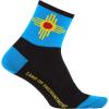 imageDeFeet  Aireator 3quot Patterned Cycling Socks  for Biking Running ampamp EverydayNew Mexico Flag