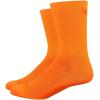 imageDefeet  Aireator 6quot DLogo Double Cuff  Cycling Running Everyday SockNeon Orange