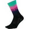 imageDEFEET  Aireator 6quot  Designs  Cycling Running Everyday SockOmbre BlackLight NavyNeon PinkCeleste
