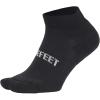 imageDeFeet  All Day 1quot Archband  Socks Fully Padded Foot Arch Support NoFeel Toe Seam Breathable MoistureWickingBlack WWhite