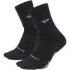 imageDeFeet  Woolie Boolie 4quot  DLogo  Quarter Sock  Cycling Running Everyday SockCharcoal 2pack