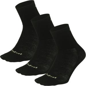 imageAireator 3 Quarter Sock  Running Cycling Everyday Athletic Compression SockBlack 3pack