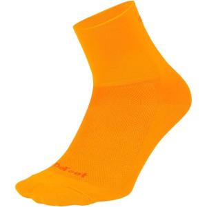 imageAireator 3 Quarter Sock  Running Cycling Everyday Athletic Compression SockNeon Orange