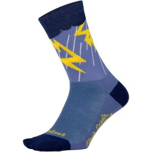 imageDEFEET  Aireator 6quot  Designs  Cycling Running Everyday SockFlash Crash Rumble Roll