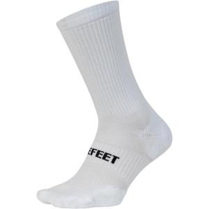 imageDEFEET  All Day 7quot Archband Sock  Fully Padded Foot Arch Support NoFeel Toe Seam Breathable MoistureWickingWhite WBlack