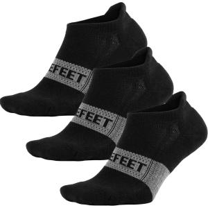 imageDEFEET  SpeeDe Pro Socks  Running Fitness Pickleball EverydayTab  Black 3pack