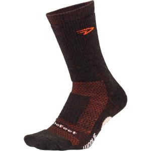 imageDEFEET  Woolie Boolie 6quot Cycling Socks  For Biking Running ampamp Everyday AdventuresBlaze Chestnut BrownOrange