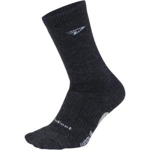 imageDEFEET  Woolie Boolie 6quot Cycling Socks  For Biking Running ampamp Everyday AdventuresCharcoal