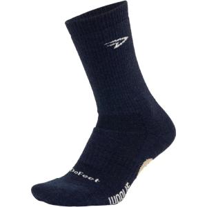 imageDEFEET  Woolie Boolie 6quot Cycling Socks  For Biking Running ampamp Everyday AdventuresNavy