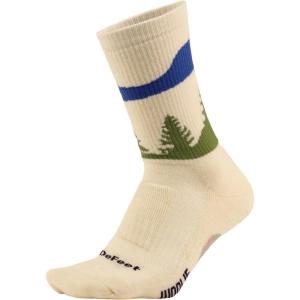 imageDEFEET  Woolie Boolie 6quot Cycling Socks  For Biking Running ampamp Everyday AdventuresSpruce Natural