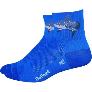 imageDeFeet  Aireator 3quot Patterned Cycling Socks  for Biking Running ampamp EverydayBlue