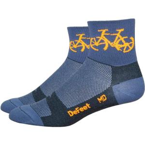 imageDeFeet  Aireator 3quot Patterned Cycling Socks  for Biking Running ampamp EverydayGrey