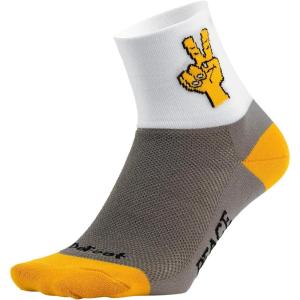 imageDeFeet  Aireator 3quot Patterned Cycling Socks  for Biking Running ampamp EverydayPeace