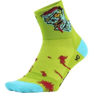 imageDeFeet  Aireator 3quot Patterned Cycling Socks  for Biking Running ampamp EverydayZombie