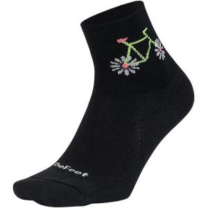imageDeFeet  Aireator Womens 3quot SocksGrl PwrPedal PowerFlamingo 3pack