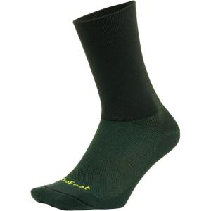 imageDefeet  Aireator 6quot DLogo Double Cuff  Cycling Running Everyday SockForest Green