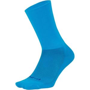 imageDefeet  Aireator 6quot DLogo Double Cuff  Cycling Running Everyday SockProcess Blue