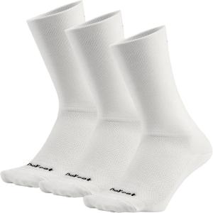 imageDefeet  Aireator 6quot DLogo Double Cuff  Cycling Running Everyday SockWhite 3pack