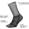 imageDEFEET Wooleator Pro 3quot Stripes Gravel Grey wBurnt Orange Socks