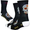 imageDefeet Aireator 5quot Crew Sock  Cycling Running Everyday SocksSugar Skull Black