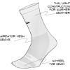 imageDefeet Levitator Lite DLogo 5quot SocksWhite