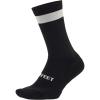 imageDEFEET  Cush 7quot High Crew Sock  No Feel Toe Seam Arch Compression Padded Fit Toe BoxBlack WWhite Stripe
