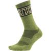 imageDEFEET  Cush Wool 7quot  Crew Sock NoFeel Toe Seam Arch Compression Padded in Toe Forefoot and Hell Moisture WickingArtifact Avocado