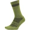 imageDEFEET  Cush Wool 7quot  Crew Sock NoFeel Toe Seam Arch Compression Padded in Toe Forefoot and Hell Moisture WickingAvocado WOlive Drab Stripe