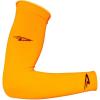 imageDeFeet  Armskin Arm Warmers  Easyon Easyoff Stretch Fit Cycling Running and Hiking Recommended Temperatures 35  55Neon Orange