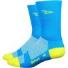 imageDeFeet Aireator 5quot DLogo SocksBlue wHiVis Yellow