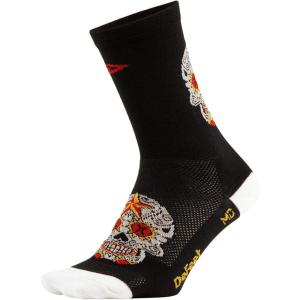 imageDeFeet  Aireator 5quot  DLogo  Cycling Running Everyday SocksBlackWhite