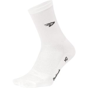 imageDeFeet  Aireator 5quot  DLogo  Cycling Running Everyday SocksWhite