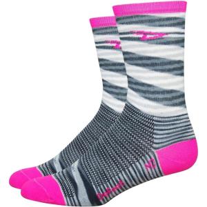 imageDeFeet Aireator 5quot DLogo SocksGreyPink to UrbanPink Stripe
