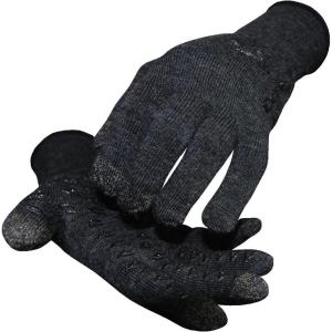 imageDefeet  Duraglove ET Wool Blend  GlovesCharcoal WBlack Grippies