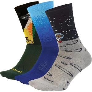 image:imageDEFEET  Aireator 6  Designs  Cycling Running Everyday SockAssorted Doggo 3pack
