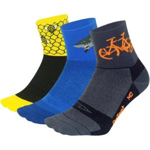image:imageDEFEET  Aireator 6  Designs  Cycling Running Everyday SockAssorted Townee 3pack