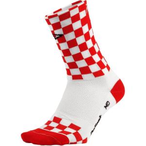 image:imageDEFEET  Aireator 6  Designs  Cycling Running Everyday SockRedWhite